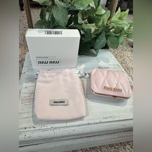 Miu Miu Blush Quilted mirror